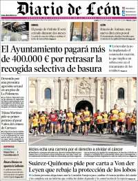 Portada de Diario de León (España)