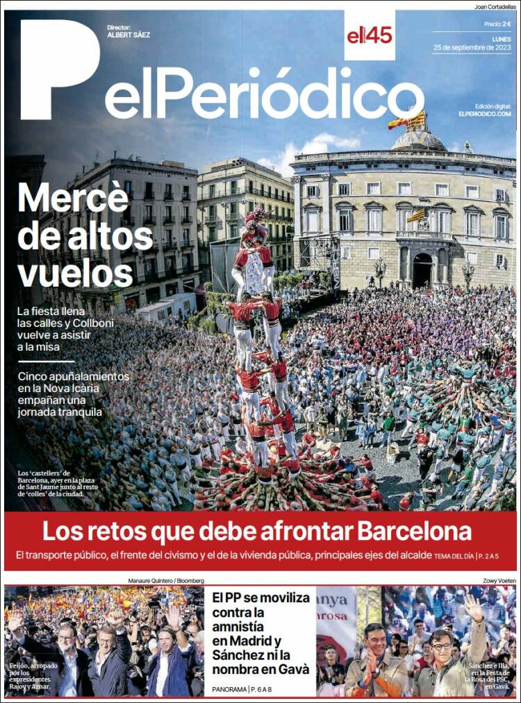 Portada de El Periódico (España)