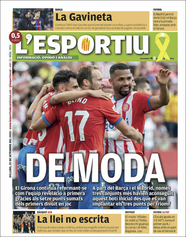 Portada de L'Esportiu : Girona (España)