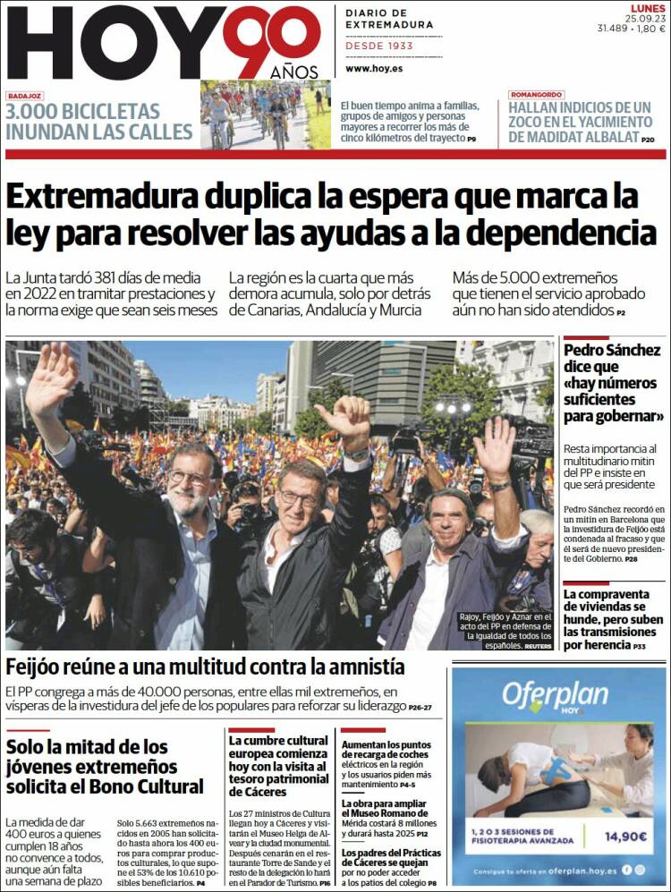 Portada de Hoy - Badajoz (España)