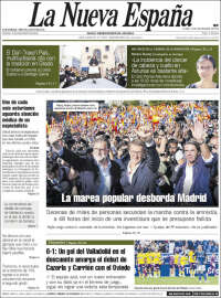 Portada de La Nueva España (España)