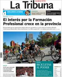 Portada de La Tribuna de Albacete (España)