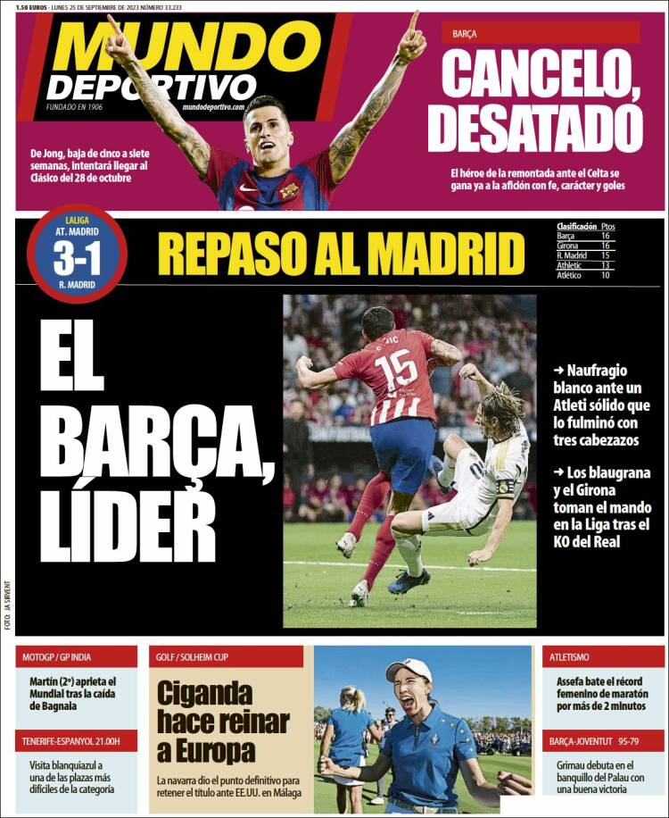 Portada de Mundo Atlético (España)