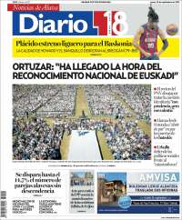 Portada de Noticias de Álava (España)