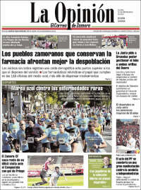 Portada de La Opinión - El Correo de Zamora (España)