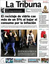 Portada de La Tribuna de Cuenca (España)