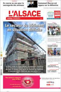 Portada de Journal L'Alsace (Francia)