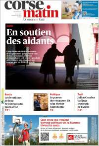 Portada de Corse-Matin (Francia)