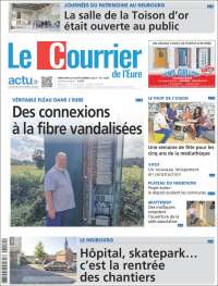 Portada de Le Courrier de l'Ouest (Francia)