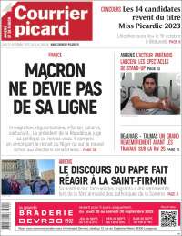 Portada de Courrier Picard (Francia)