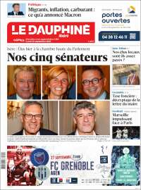 Portada de Le Dauphiné Libéré (Francia)