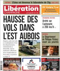 Portada de Libération Champagne (Francia)