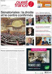 Portada de Ouest France (Francia)