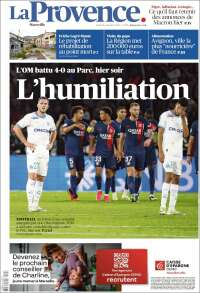 Portada de La Provence (Francia)