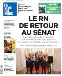 Portada de La Voix du Nord (Francia)