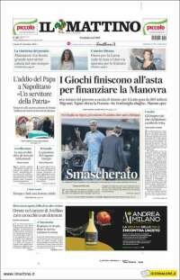 Portada de Il Mattino (Italia)