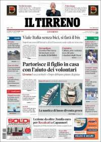 Portada de Il Tirreno (Italia)