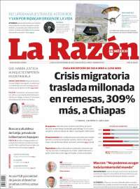 Portada de La Razón (México)