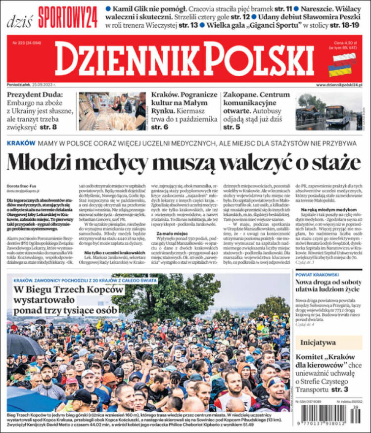 Portada de Dziennik (Polonia)