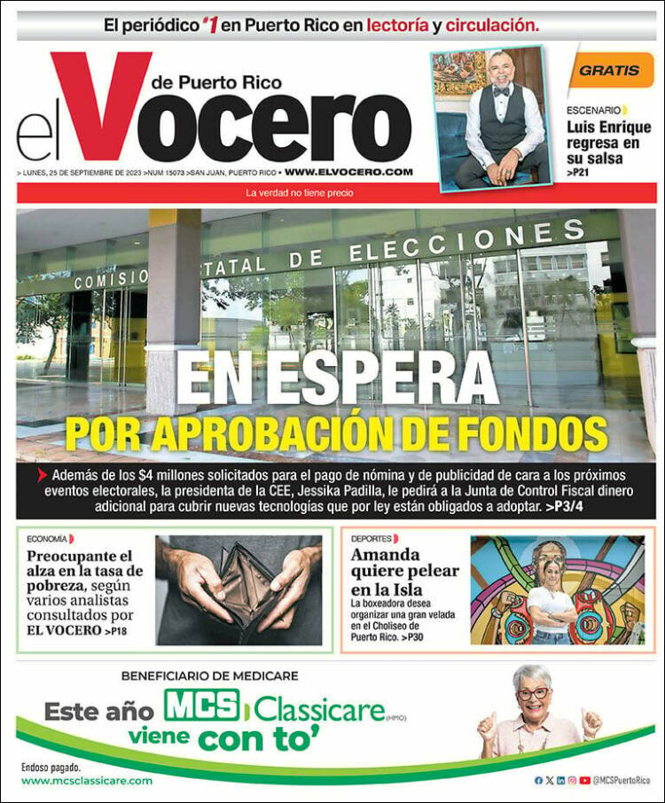 Portada de Vocero (Puerto Rico)