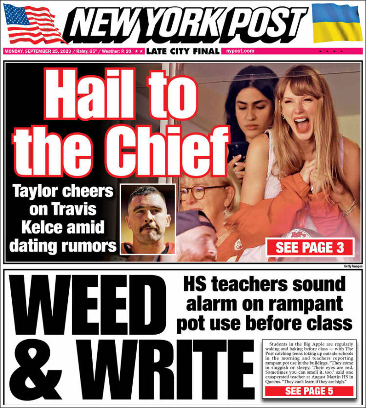 Portada de New York Post (USA)