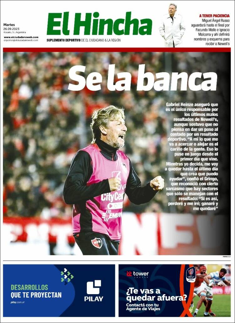 Portada de El Hincha (Argentina)