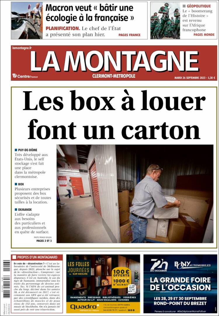 Portada de La Montagne (Francia)