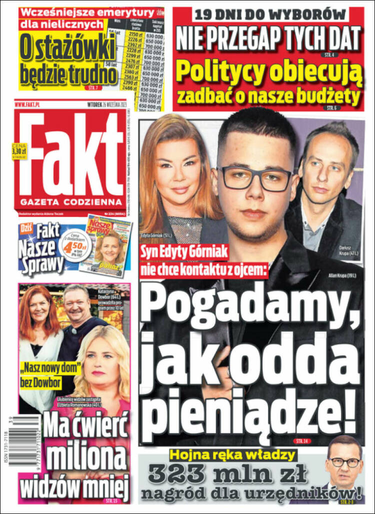 Portada de Fakt (Polonia)