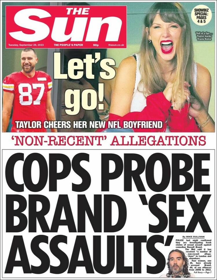 Portada de The Sun (United Kingdom)