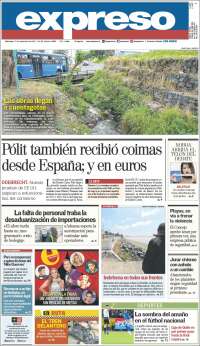 Portada de Expreso (Équateur)