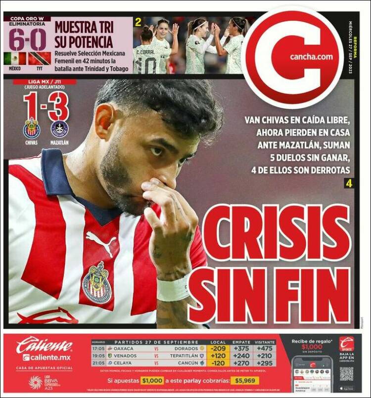 Portada de Cancha (Mexique)
