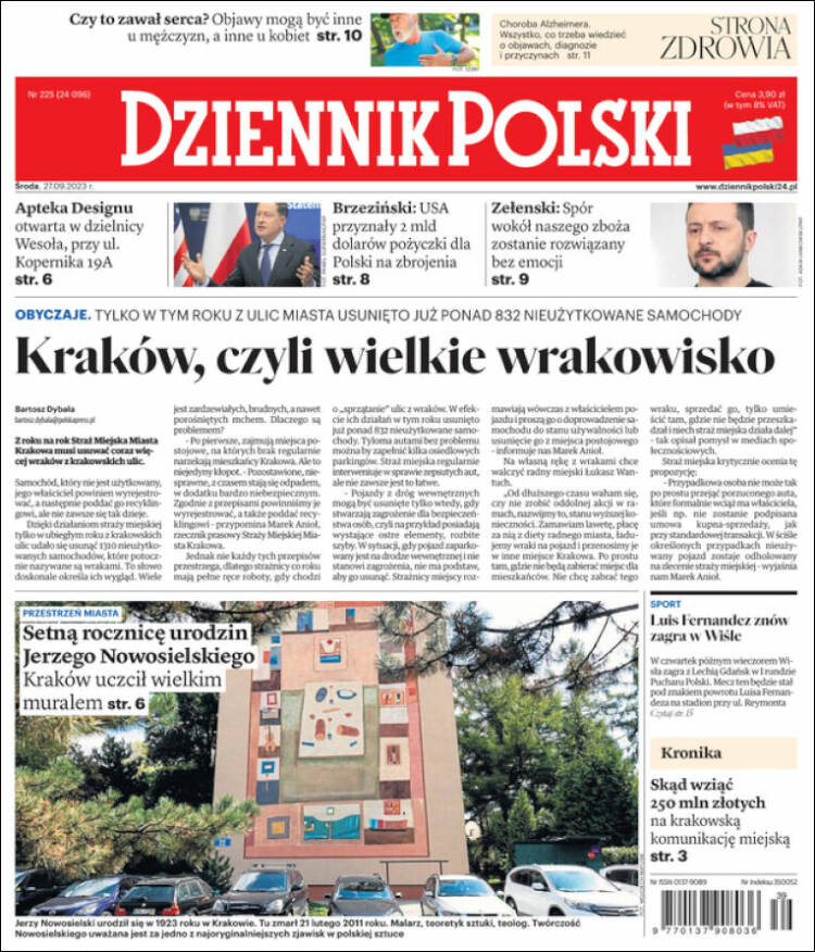 Portada de Dziennik (Polonia)