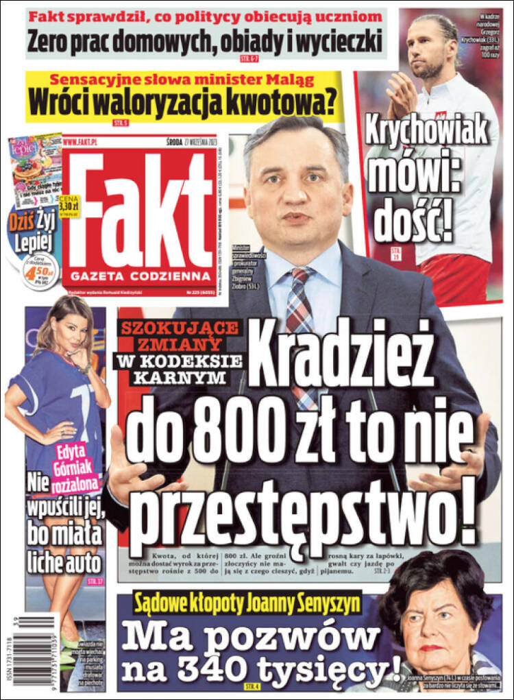 Portada de Fakt (Polonia)