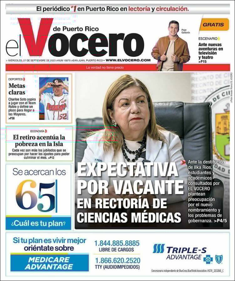 Portada de Vocero (Puerto Rico)