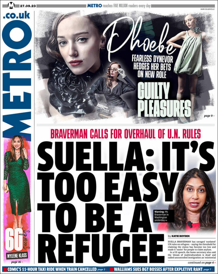 Portada de Metro (Reino Unido)