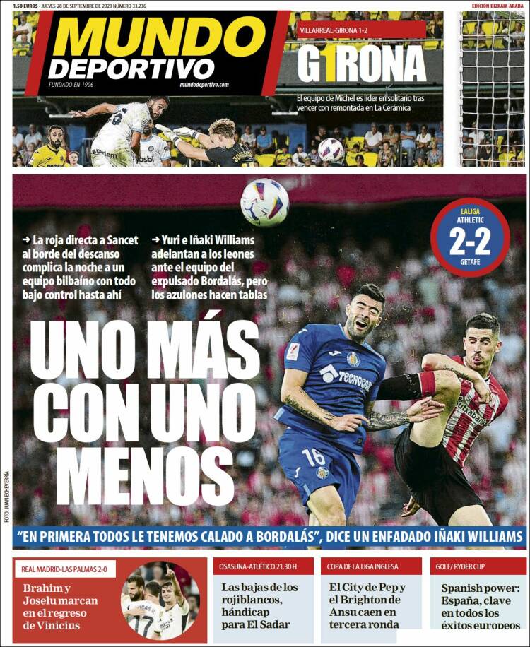 Portada de Mundo Deportivo Bizkaia (España)