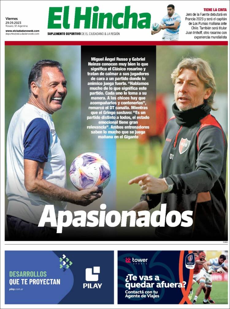 Portada de El Hincha (Argentina)