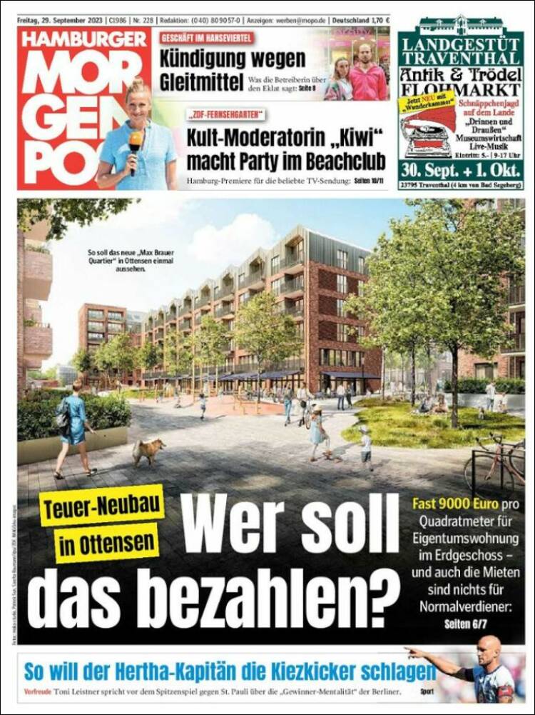 Portada de Hamburger Morgenpost  (Germany)