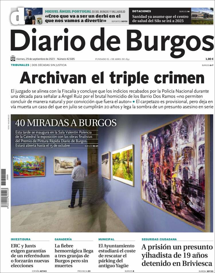 Portada de Diario de Burgos (Spain)