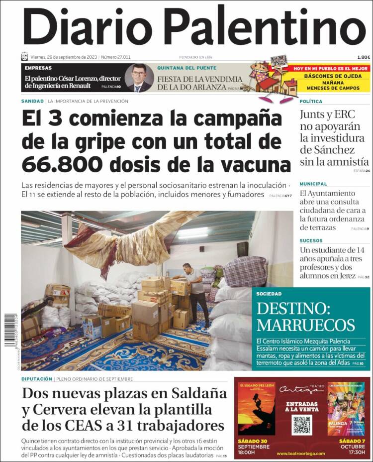 Portada de Diario Palentino (España)