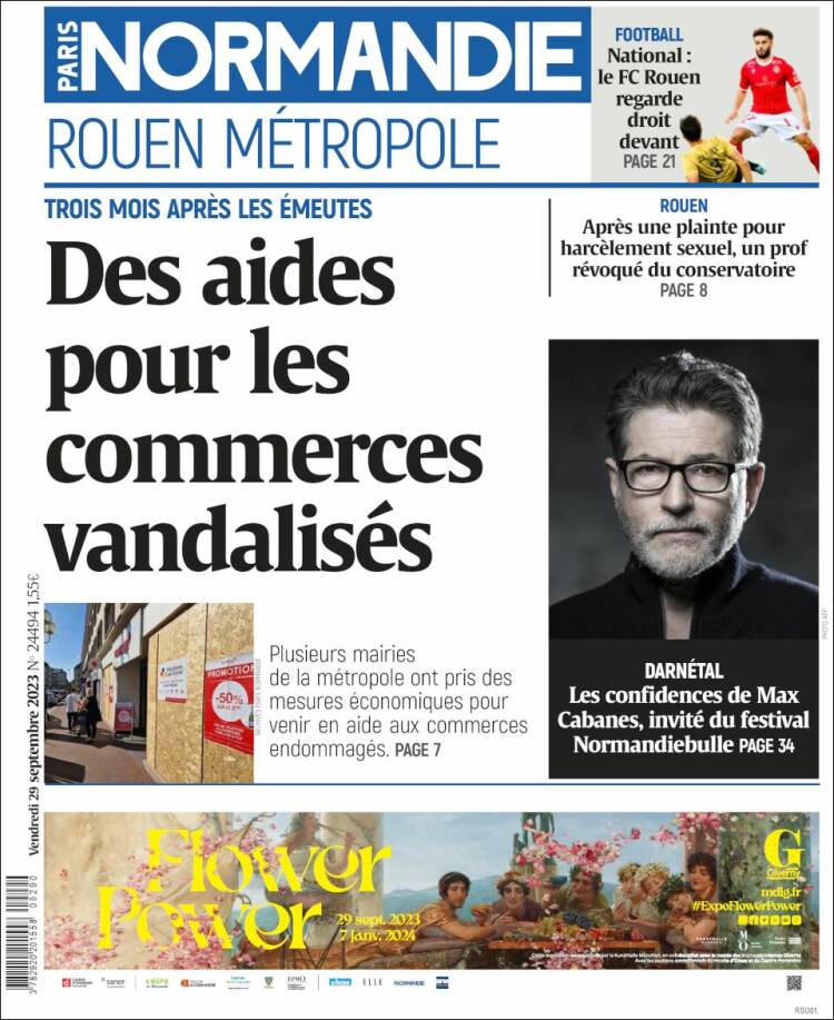 Portada de Paris Normandie (Francia)