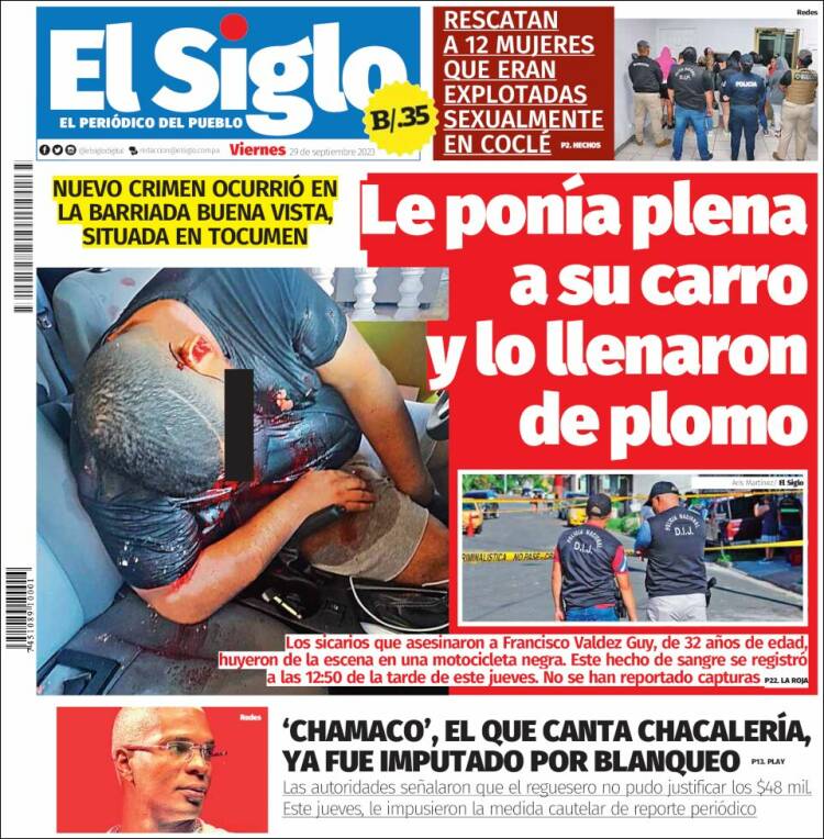 Portada de El Siglo (Panam&aacute;)