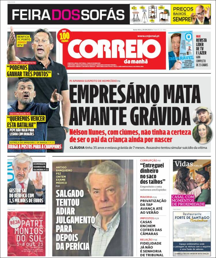 Portada de Correio da Manhã (Portugal)