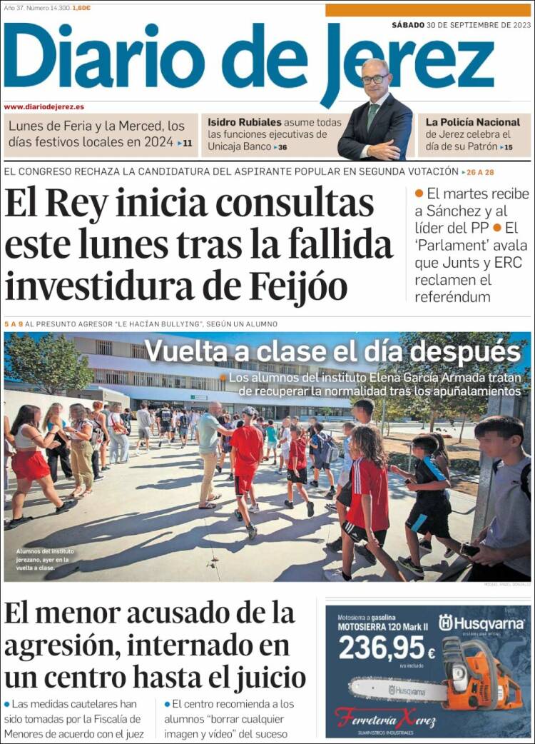 Portada de Diario de Jerez (Espa&ntilde;a)
