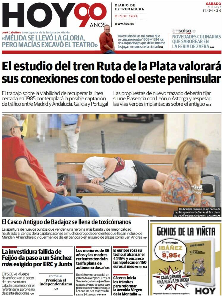 Portada de Hoy - Caceres (Espa&ntilde;a)