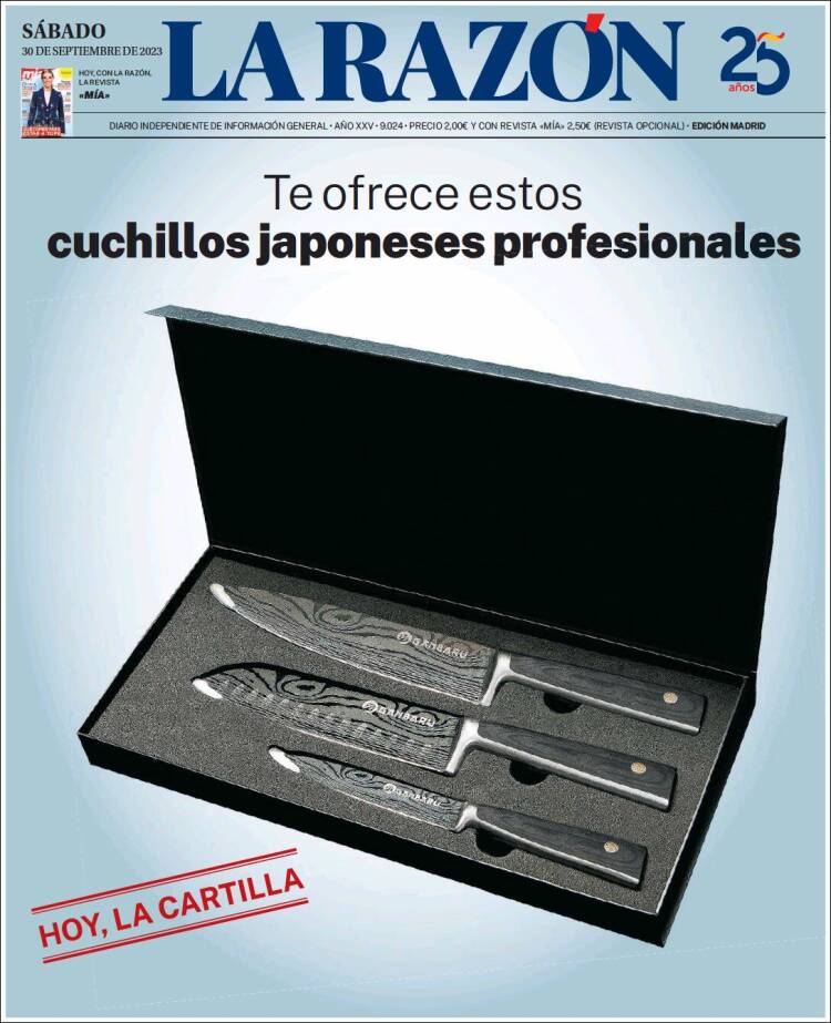 Portada de La Razón (Espa&ntilde;a)