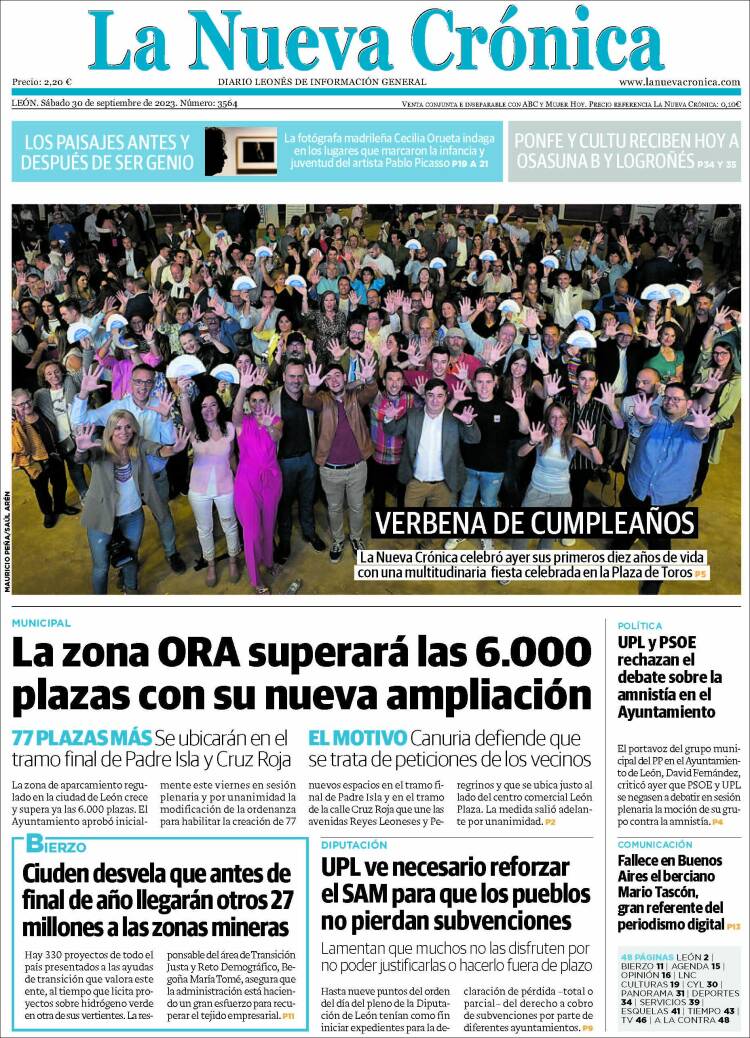 Portada de La Nueva Crónica (Espa&ntilde;a)