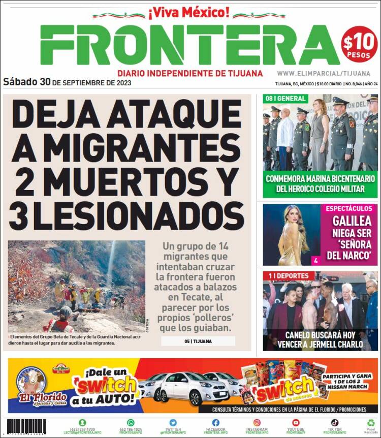 Portada de Frontera (M&eacute;xico)
