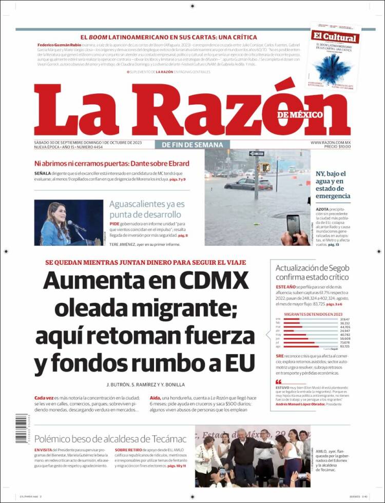 Portada de La Razón (M&eacute;xico)