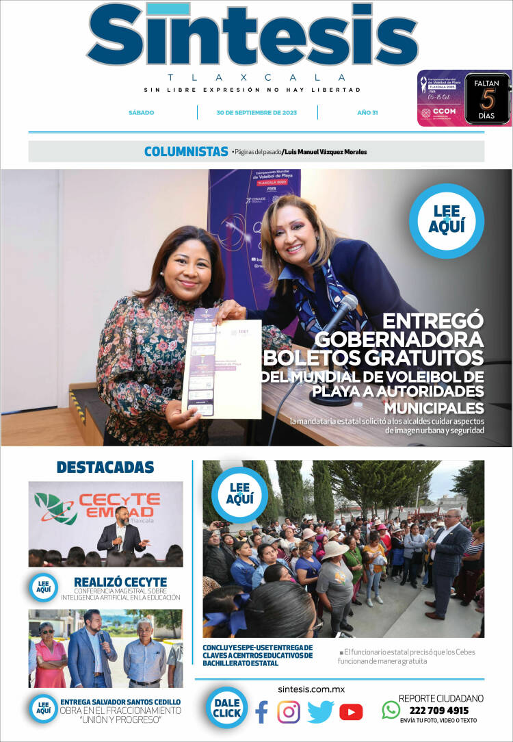 Portada de Síntesis de Tlaxcala (M&eacute;xico)